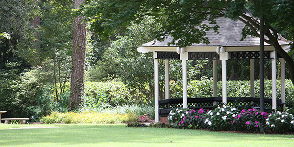 A close up shot of the Gazebo